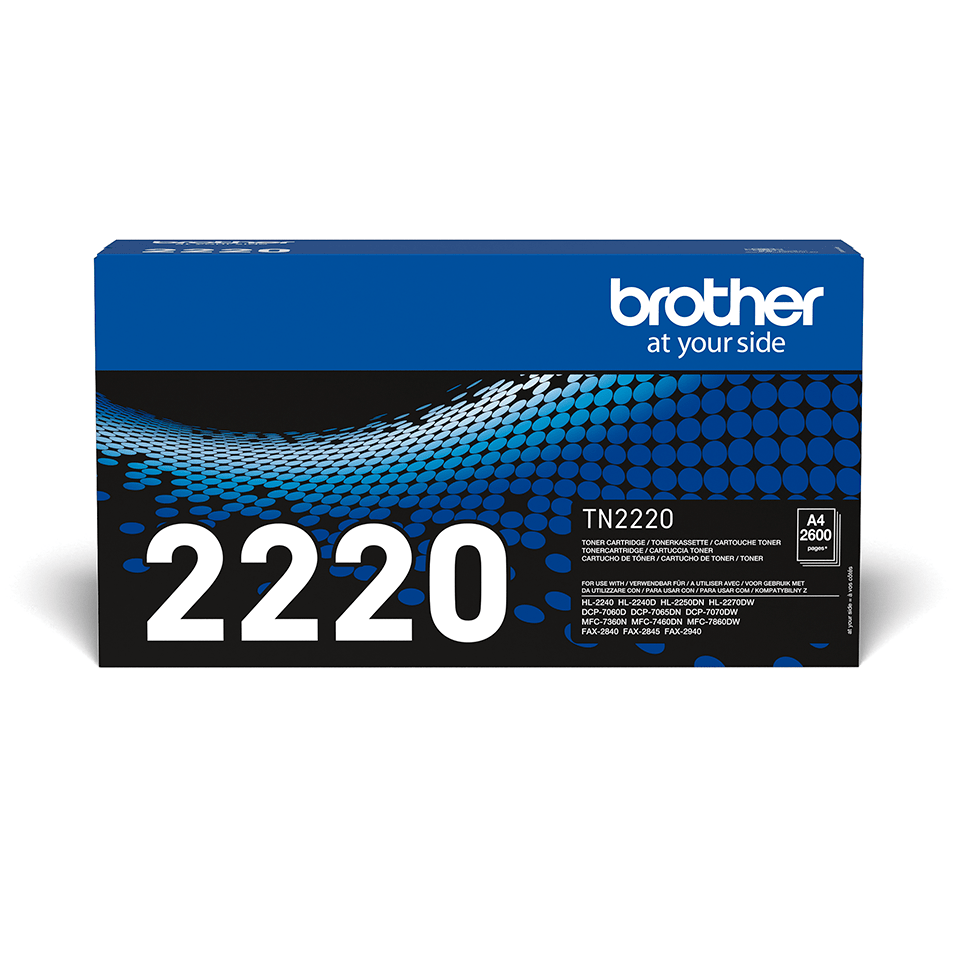 Brother TN2220 original høykapasitet toner sort